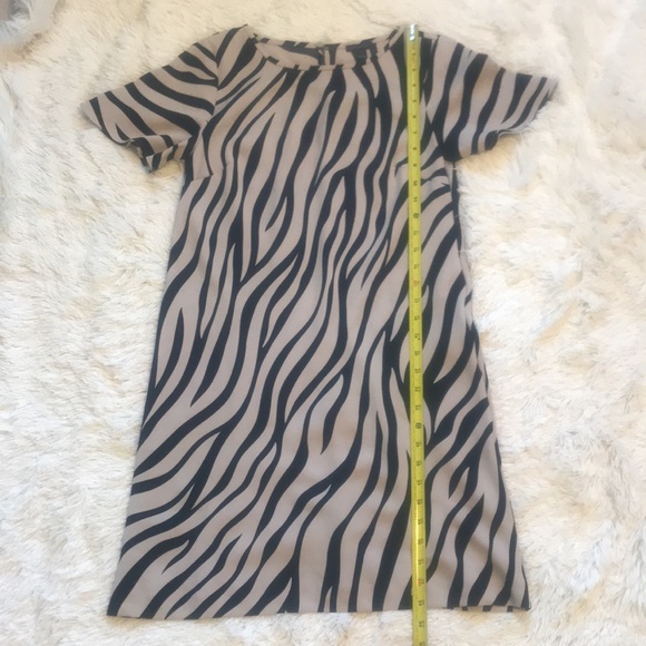 Ann Taylor zebra print shift mini dress - Picture 8 of 9